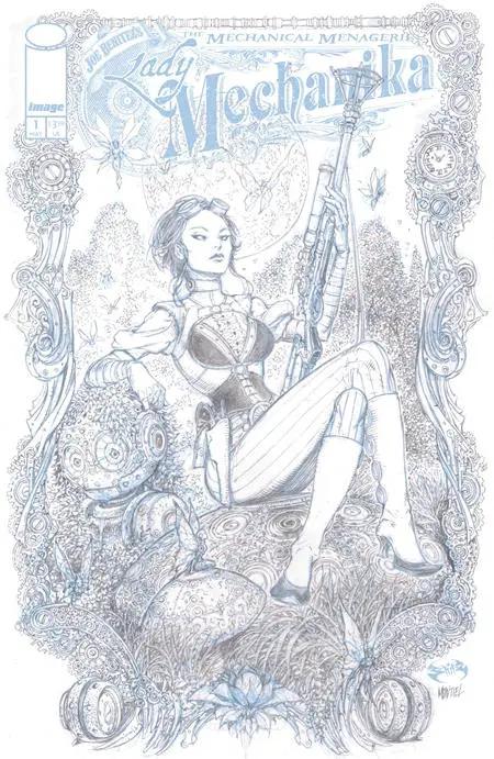 Lady Mechanika The Mechanical Menagerie #1 (Of 4) C 1:10 Joe Benitez & Martin Montiel B &W Variant (05/06/2026) Image