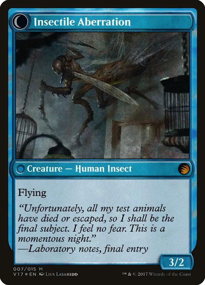 Delver of Secrets // Insectile Aberration (V17-007) - From the Vault: Transform: (Double Faced Transform) Foil