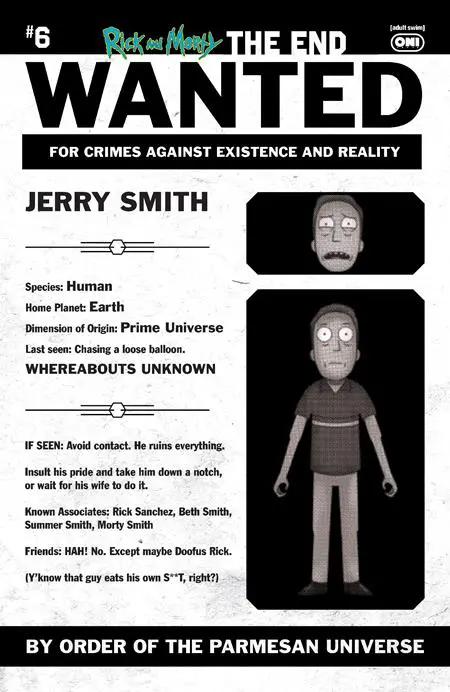 Rick And Morty The End #6 (Of 6) C 1:10 Phil Murphy Most Wanted Variant (05/13/2026) Oni