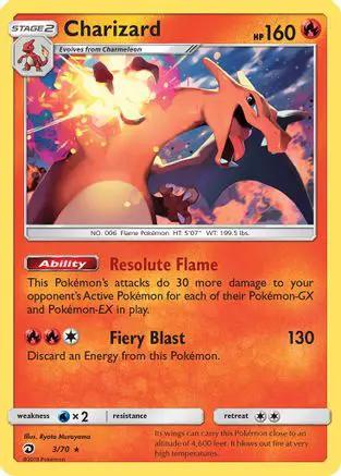 Charizard 003/70 - Dragon Majesty Reverse Holofoil