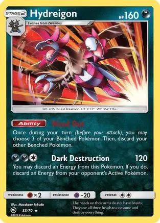 Hydreigon 033/70 - Dragon Majesty Reverse Holofoil