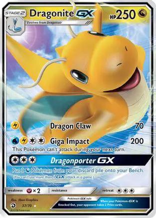 Dragonite GX 037/70 - Dragon Majesty Holofoil