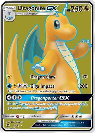 Dragonite GX (Full Art) 067/70 - Dragon Majesty Holofoil