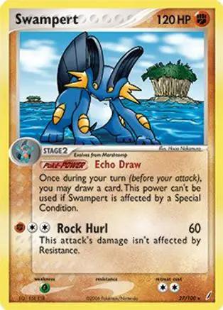 Swampert (EX Crystal Guardians) 027/100 - Deck Exclusives Holofoil
