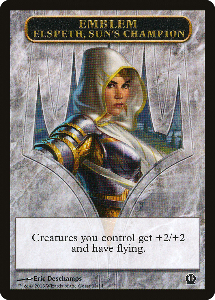 Elspeth, Sun's Champion Emblem (THS-011) - Theros Tokens