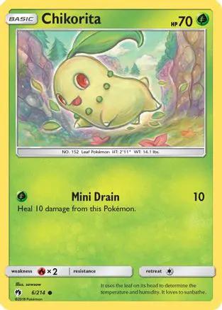 Chikorita 006/214 - SM  Lost Thunder Reverse Holofoil