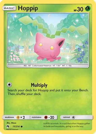 Hoppip 011/214 - SM  Lost Thunder Reverse Holofoil
