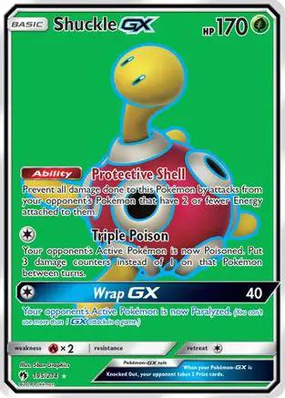 Shuckle GX (Full Art) 195/214 - SM  Lost Thunder Holofoil