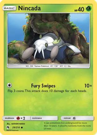 Nincada 029/214 - SM  Lost Thunder Reverse Holofoil