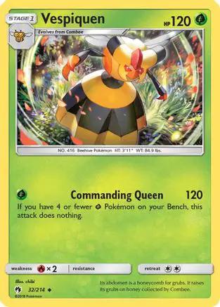Vespiquen 032/214 - SM  Lost Thunder Reverse Holofoil