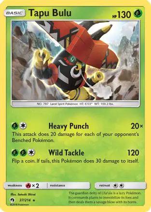 Tapu Bulu 037/214 - SM  Lost Thunder Reverse Holofoil