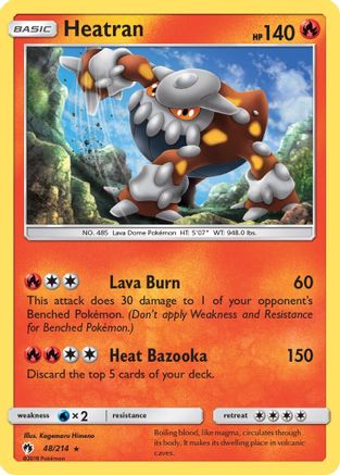 Heatran 048/214 - SM  Lost Thunder Holofoil