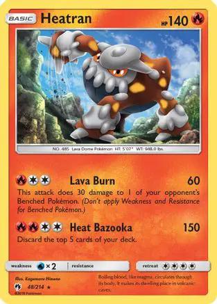 Heatran 048/214 - SM  Lost Thunder Reverse Holofoil