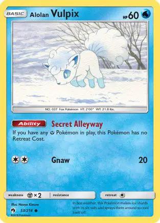Alolan Vulpix 053/214 - SM  Lost Thunder