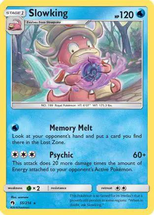 Slowking 055/214 - SM  Lost Thunder Reverse Holofoil
