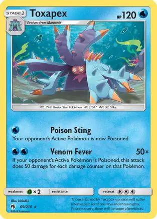 Toxapex 069/214 - SM  Lost Thunder Reverse Holofoil