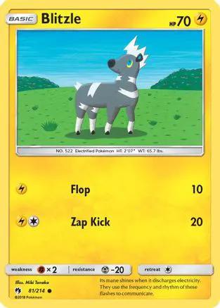 Blitzle 081/214 - SM  Lost Thunder Reverse Holofoil