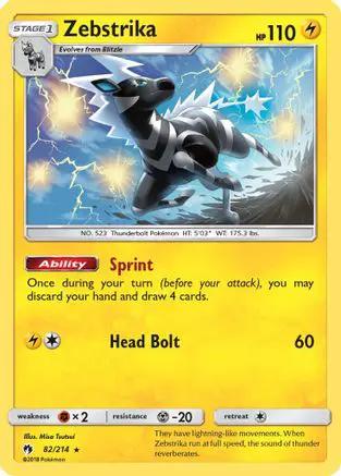 Zebstrika 082/214 - SM  Lost Thunder