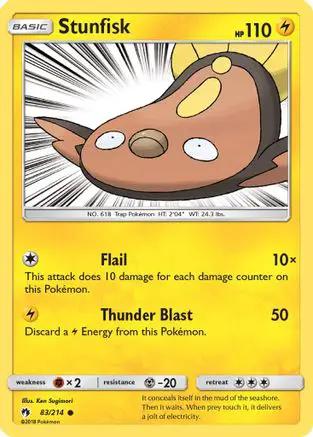 Stunfisk 083/214 - SM  Lost Thunder Reverse Holofoil