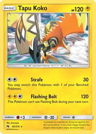Tapu Koko 085/214 - SM  Lost Thunder Holofoil