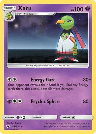 Xatu 088/214 - SM  Lost Thunder Reverse Holofoil