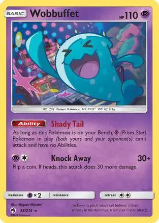 Wobbuffet 093/214 - SM  Lost Thunder Reverse Holofoil