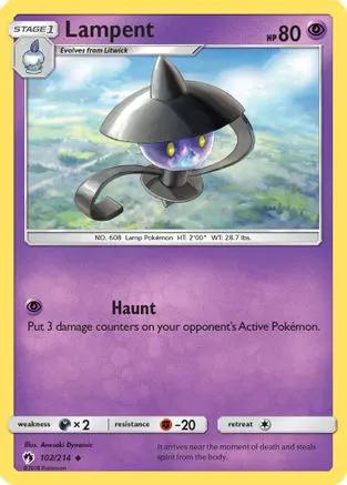 Lampent 102/214 - SM  Lost Thunder Reverse Holofoil