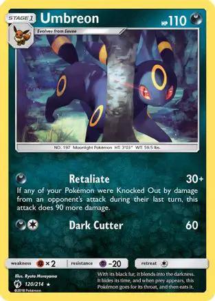 Umbreon 120/214 - SM  Lost Thunder Reverse Holofoil