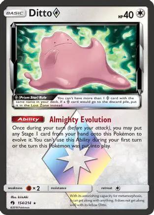Ditto Prism Star 154/214 - SM  Lost Thunder Holofoil