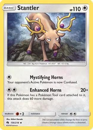 Stantler 156/214 - SM  Lost Thunder Reverse Holofoil