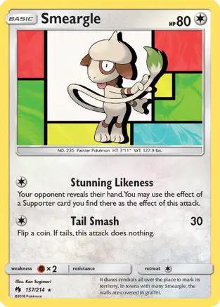 Smeargle 157/214 - SM  Lost Thunder