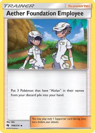Aether Foundation Employee 168/214 - SM  Lost Thunder