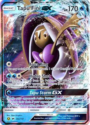 Tapu Fini GX 39a/147 - Alternate Art Promos Holofoil