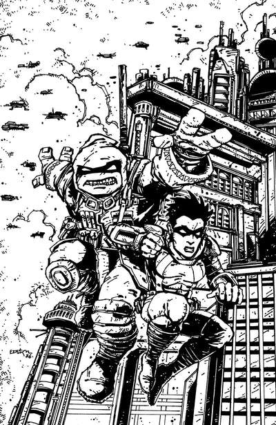 Teenage Mutant Ninja Turtles The Last Ronin Training Day F 1:50 Eastman Virgin B&W (07/15/2026) Idw