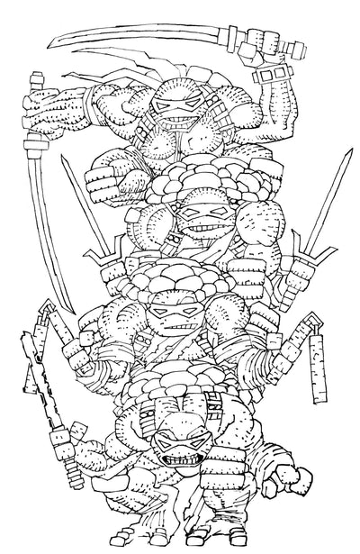 Teenage Mutant Ninja Turtles #20 300Th Issue Special L 1:300 Miller Virgin B&W (07/22/2026) Idw