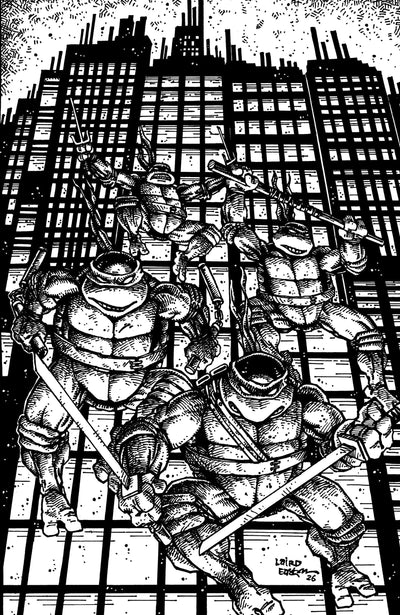 Teenage Mutant Ninja Turtles #20 300Th Issue Special H 1:25 Eastman & Laird Virgin B&W (07/22/2026) Idw