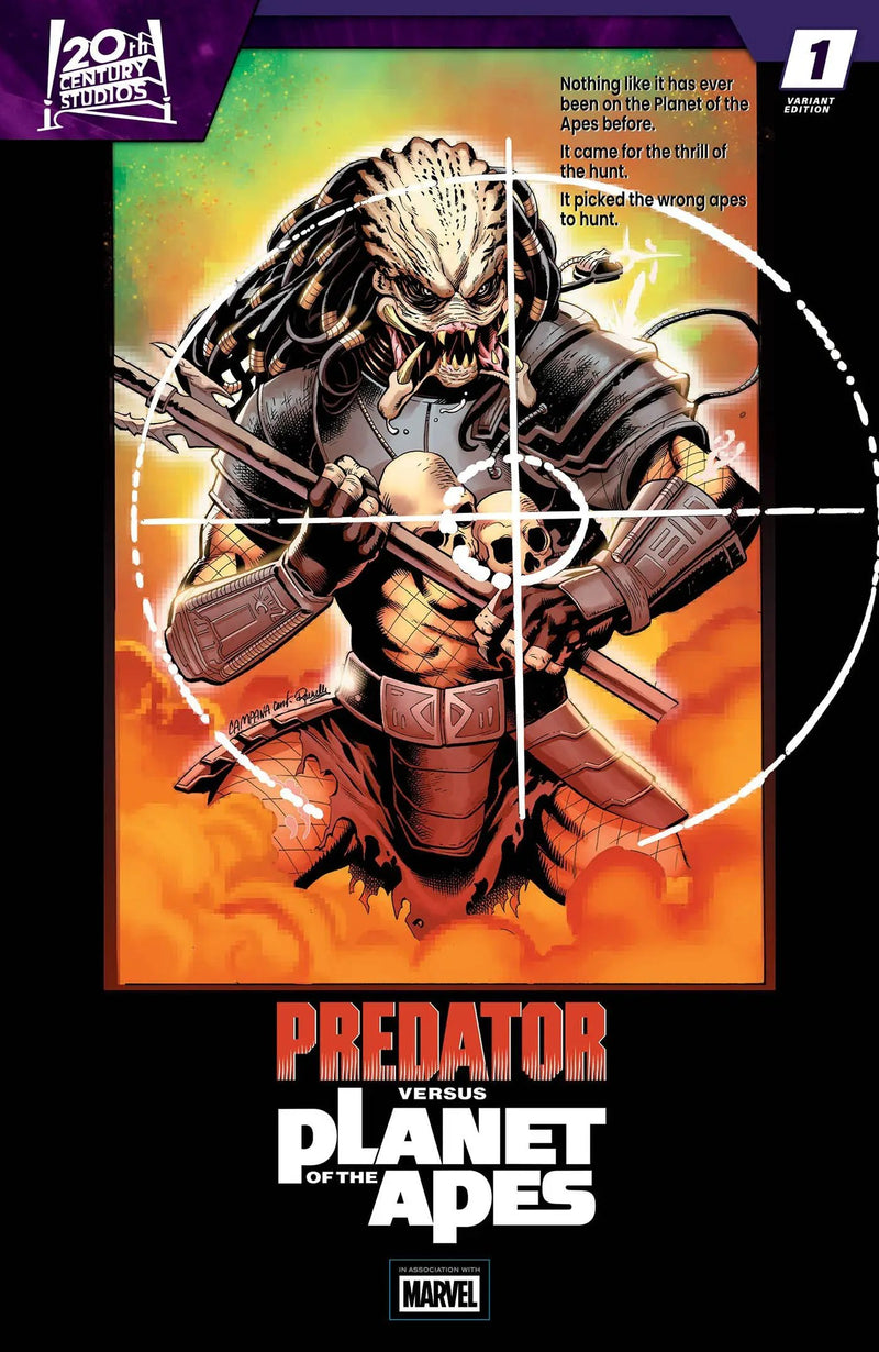 Predator Vs. The Planet Of The Apes #1 C Chris Campana Movie Poster Homage Variant (07/29/2026) Marvel