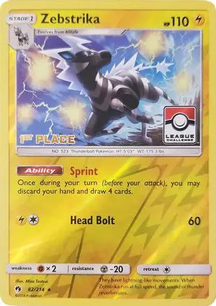 Zebstrika 082/214 - League & Championship Cards - Reverse Holofoil