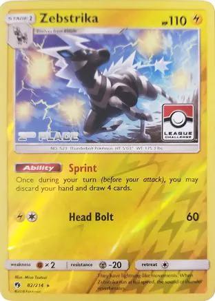 Zebstrika (League Challenge) [2nd Place] 082/214 - League & Championship Cards Reverse Holofoil