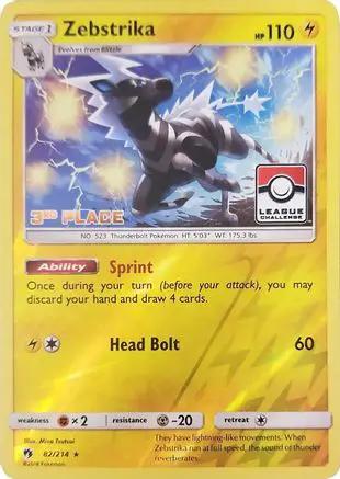 Zebstrika 082/214 - League & Championship Cards - Reverse Holofoil