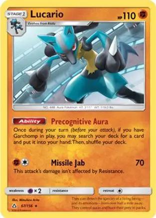 Lucario (SM Ultra Prism) 067/156 - Deck Exclusives