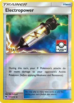 Electropower (League Cup) [Staff] 172/214 - League & Championship Cards Reverse Holofoil