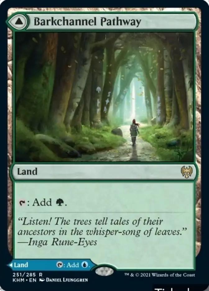 Barkchannel Pathway // Tidechannel Pathway (KHM-251) - Kaldheim Foil