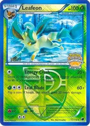 Leafeon 011/116 - League & Championship Cards - Reverse Holofoil