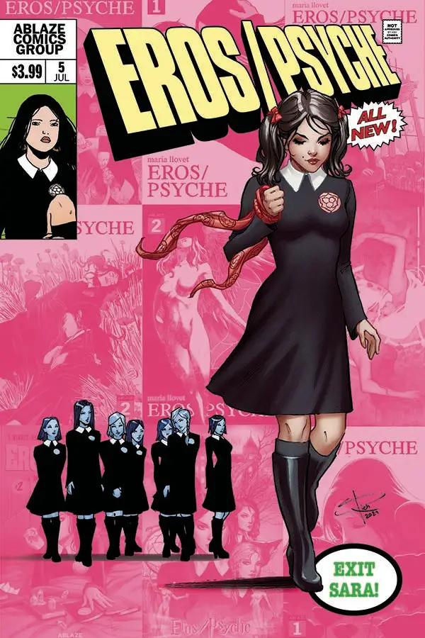 Maria Llovets Eros Psyche #5 D Sabine Rich Uncanny X-Men 138 Homage (Mr) (07/21/2021) Ablaze