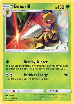 Beedrill 005/181 - SM  Team Up Reverse Holofoil