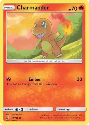 Charmander 012/181 - SM  Team Up Reverse Holofoil