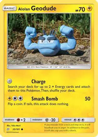 Alolan Geodude 035/181 - SM  Team Up Reverse Holofoil