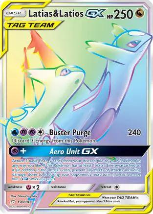 Latias & Latios GX (Secret) 190/181 - SM  Team Up Holofoil