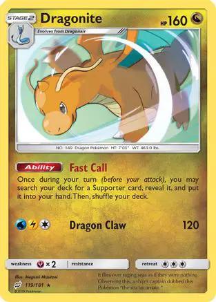 Dragonite 119/181 - SM  Team Up Holofoil